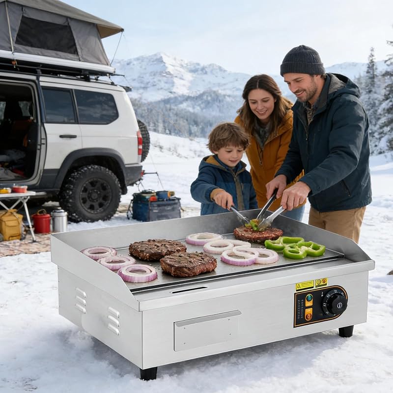 Garvee 22in Commercial Electric Flat Top