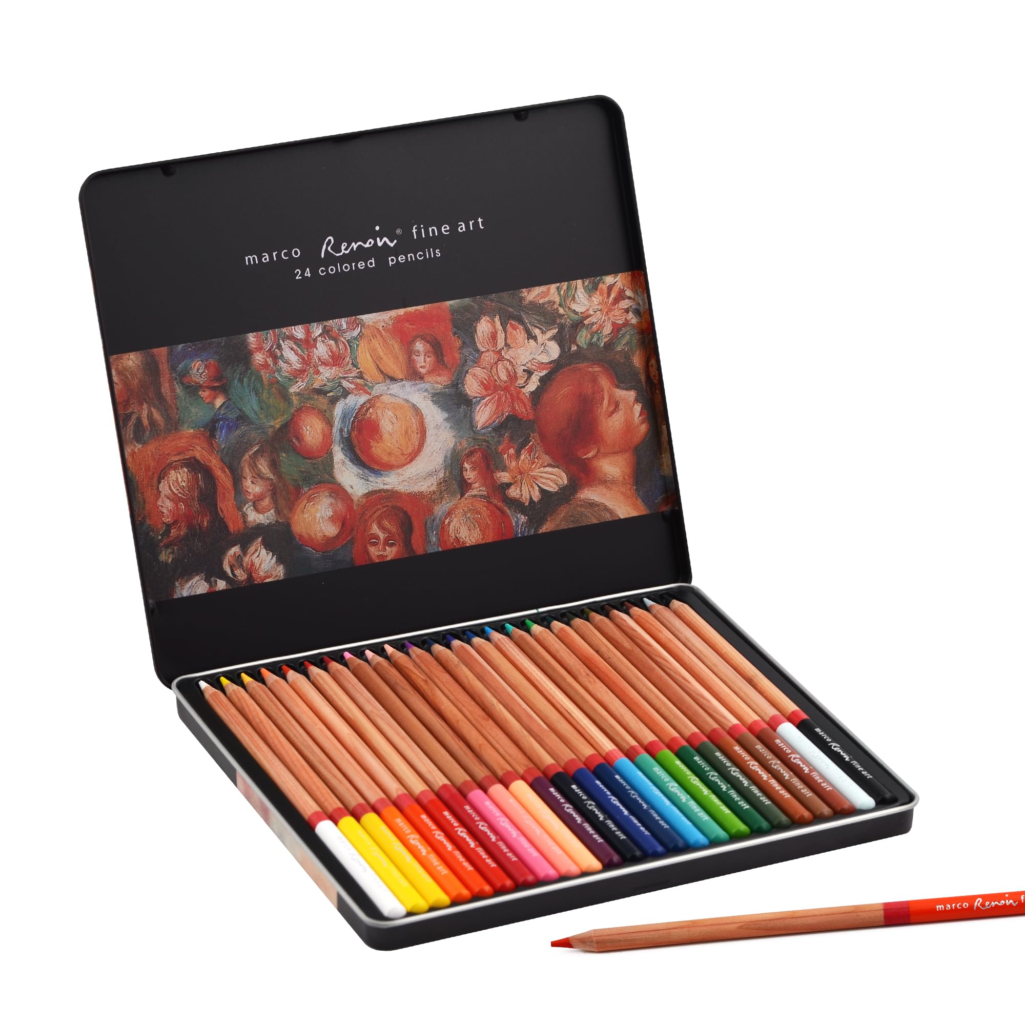 24 Thick Core Oil-Based Colored Pencils, Pastel Pencils | Unbreakable, Great Color Render…