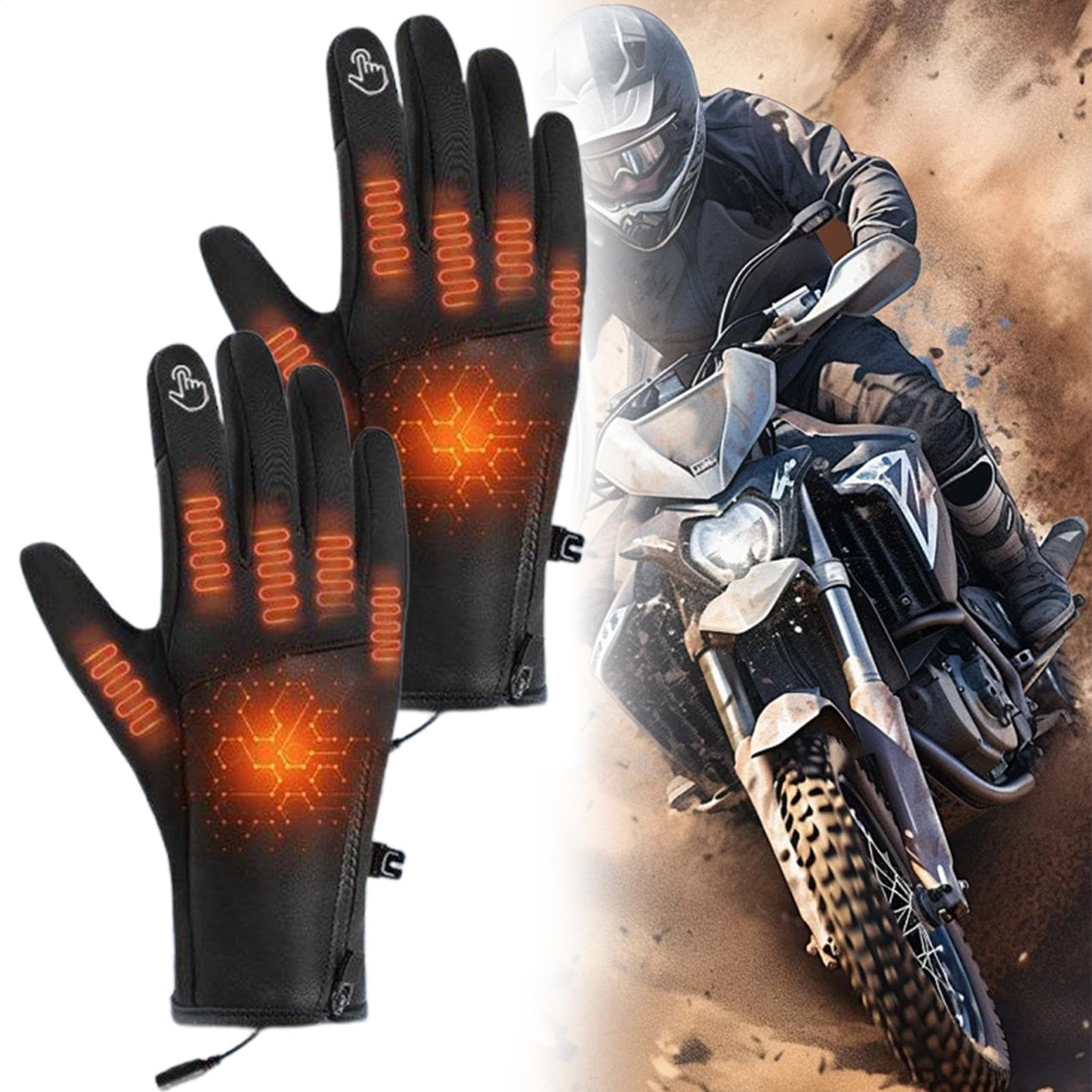 ZH1YFD Podgrzewane rękawiczki damskie - 23x10cm Wiatroszczelny polar Regulacja temperatury Zimne rękawice rozgrzewają Rękawiczki do jazdy na nartach Snowboarding Sporty zimowe Kolarstwo Wędkarstwo