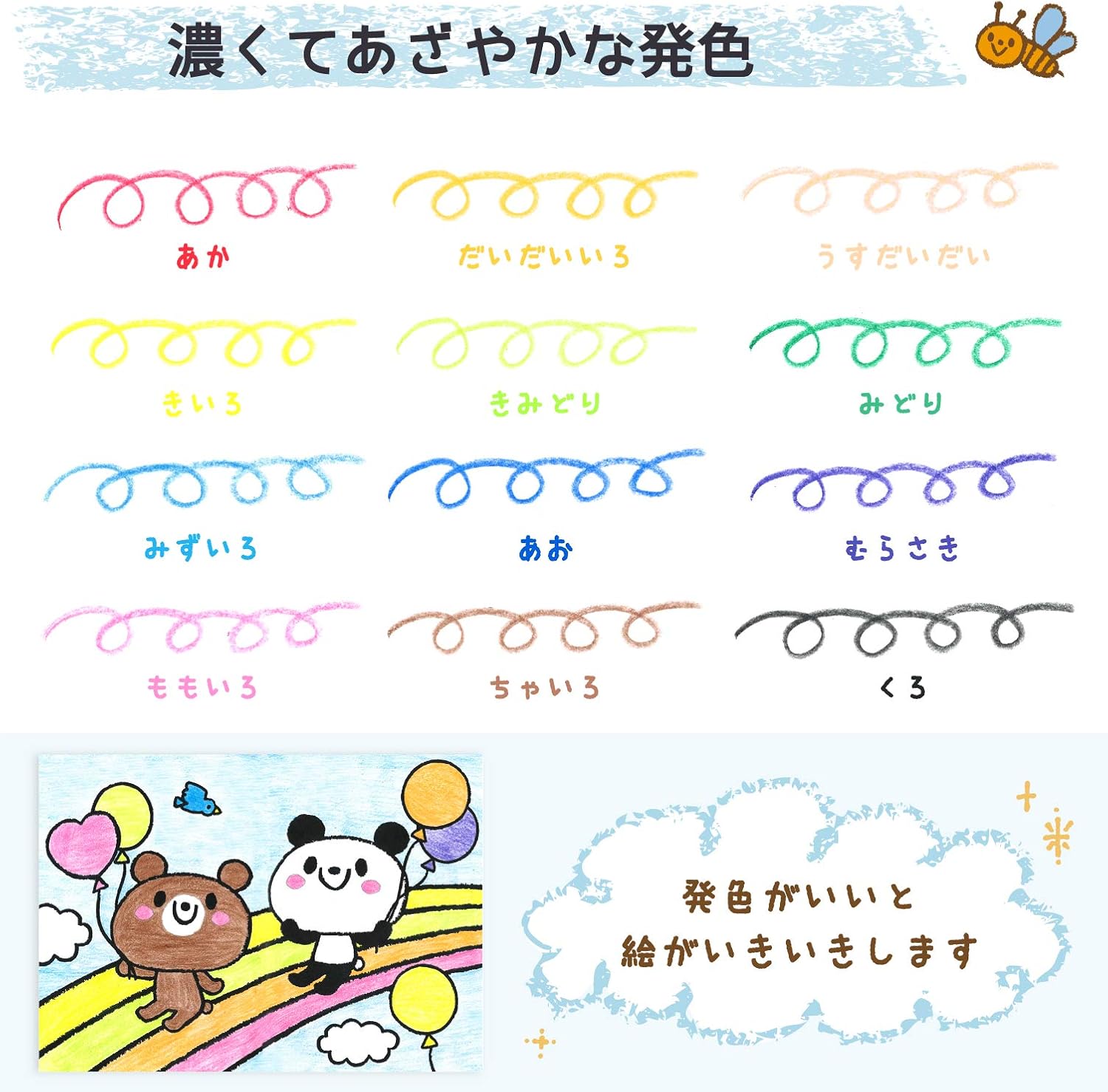 SAKURA Crepas FYS12 Handless Coupy Pencil, 12 Colors