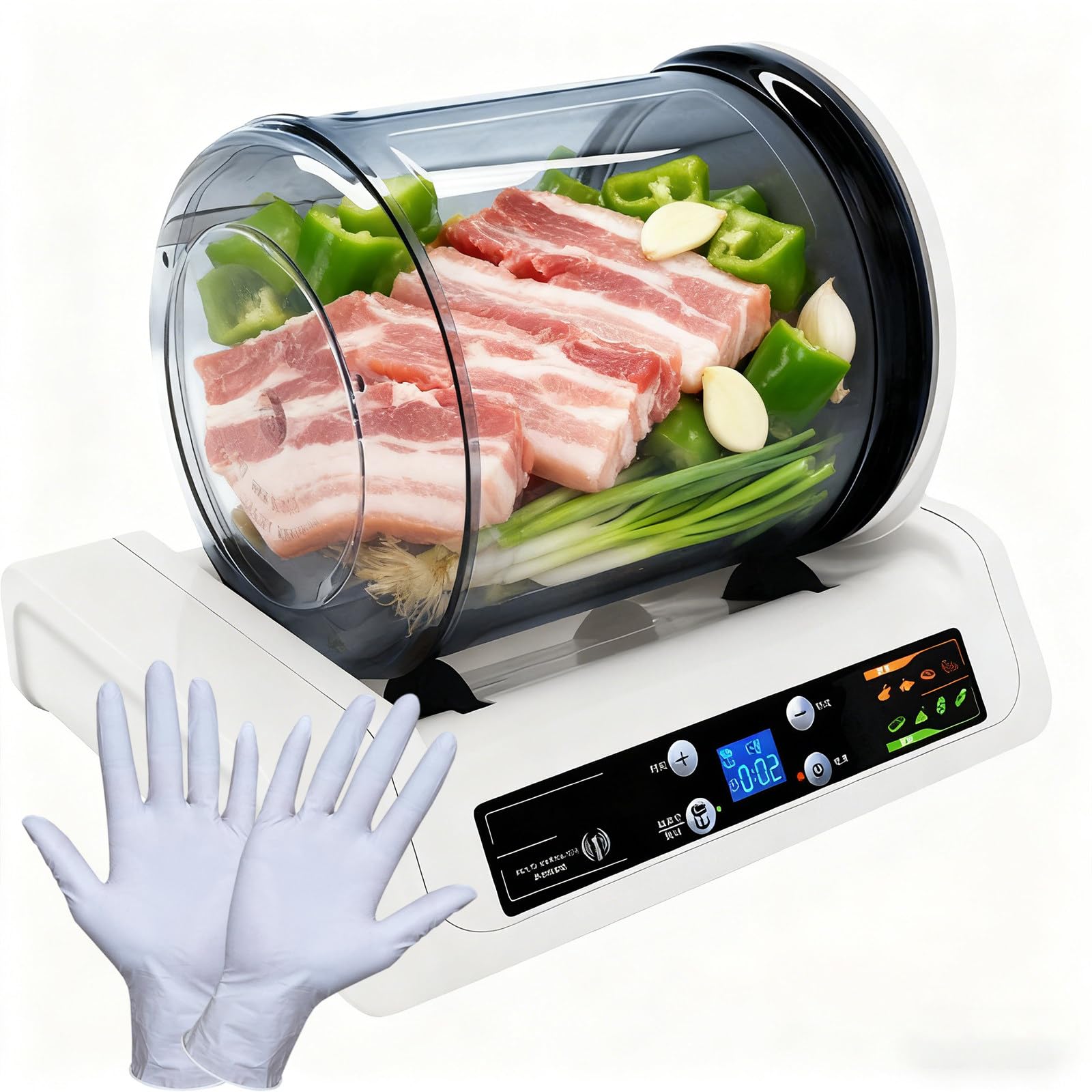 BOOZXCV 5l Model Vacuum Marinator With Adjustable Timer & Touch Control | Fast Marination For Chicken, Pork, Mutton, Vegetables