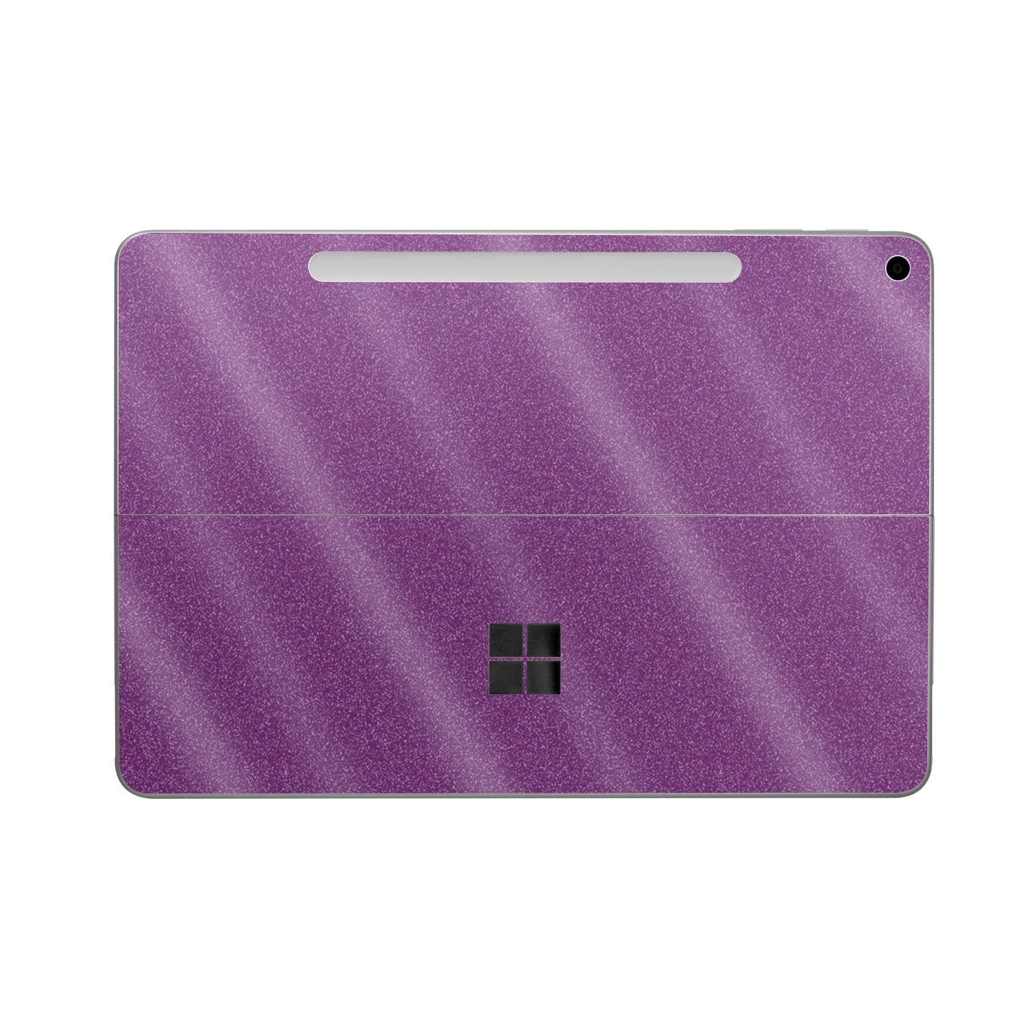 Glossy Glitter Tablet Skin Compatible with Microsoft Surface Pro 12" (2025) - Solid Purple - Premium 3M Vinyl Protective Wrap Decal Cover - Easy to Apply | Crafted in The USA by MightySkins