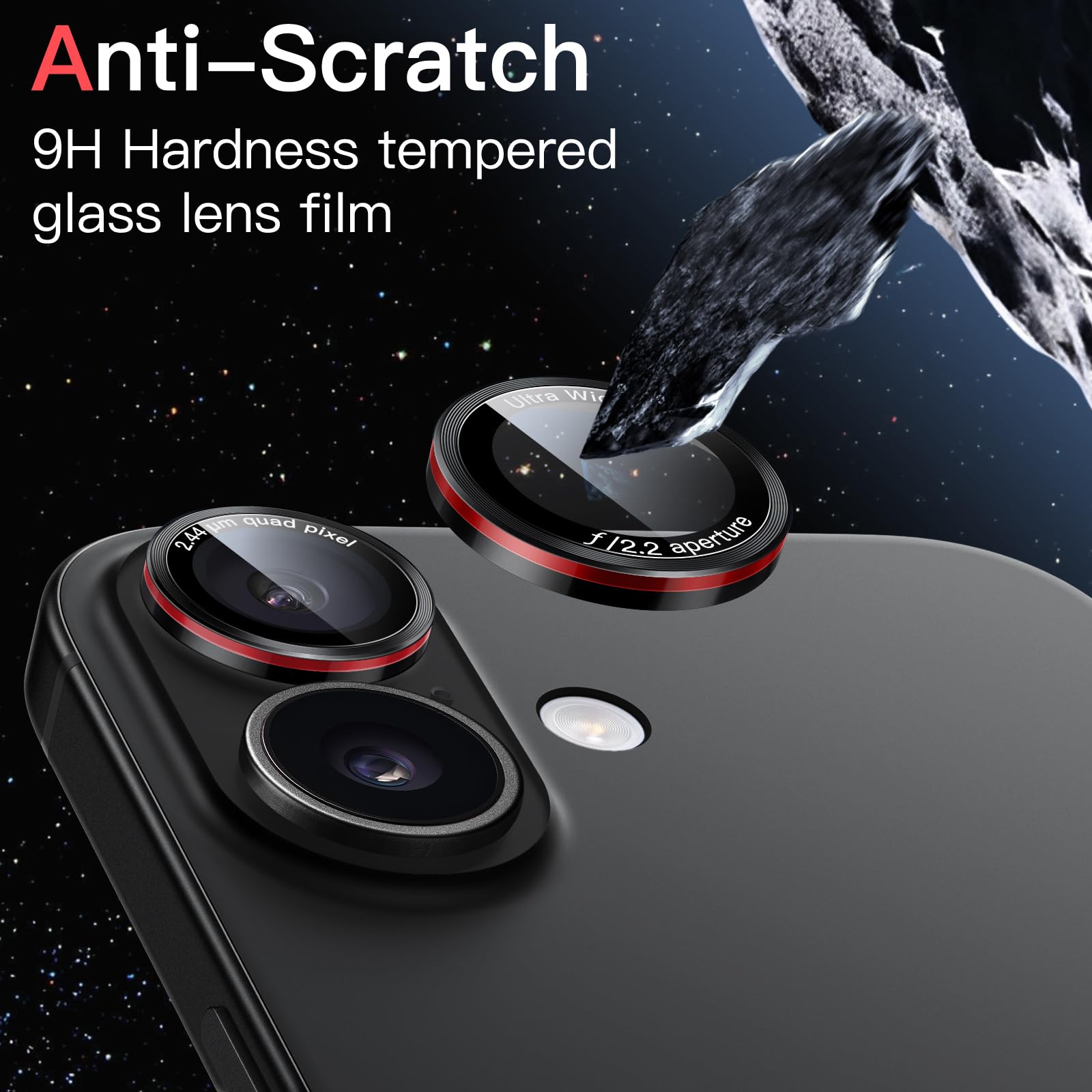 JETech Protecteur D'Objectif De Caméra Pour IPhone 17 6,3 Pouces, Étui