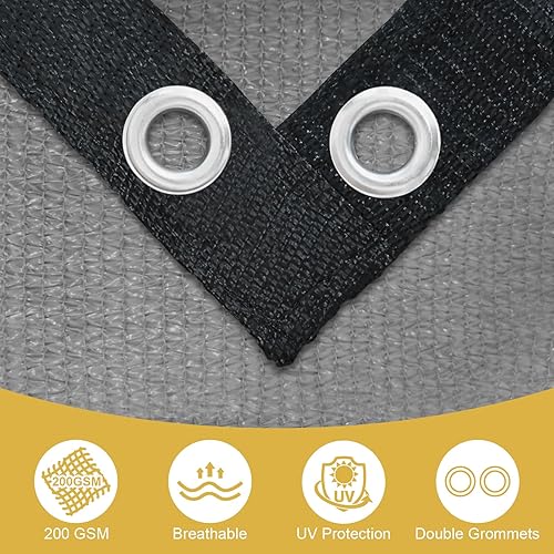 Miniatura 4 de Shade&Beyond Tela de sombra 90% con ojales, lona de malla de 10 x 10 pies para patio, invernadero, pérgola, patio trasero, casa de mascotas y