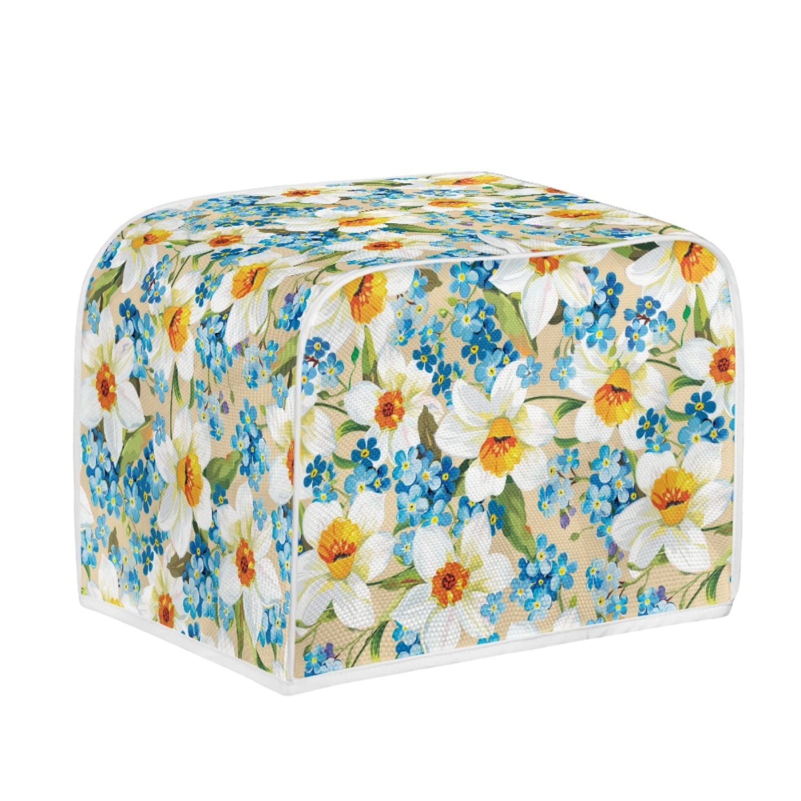 Copertura Per Tostapane 2 Fette Kuiaobaty: Blu A Pois, Antipolvere E Antigraffio Per Cucina Vintage