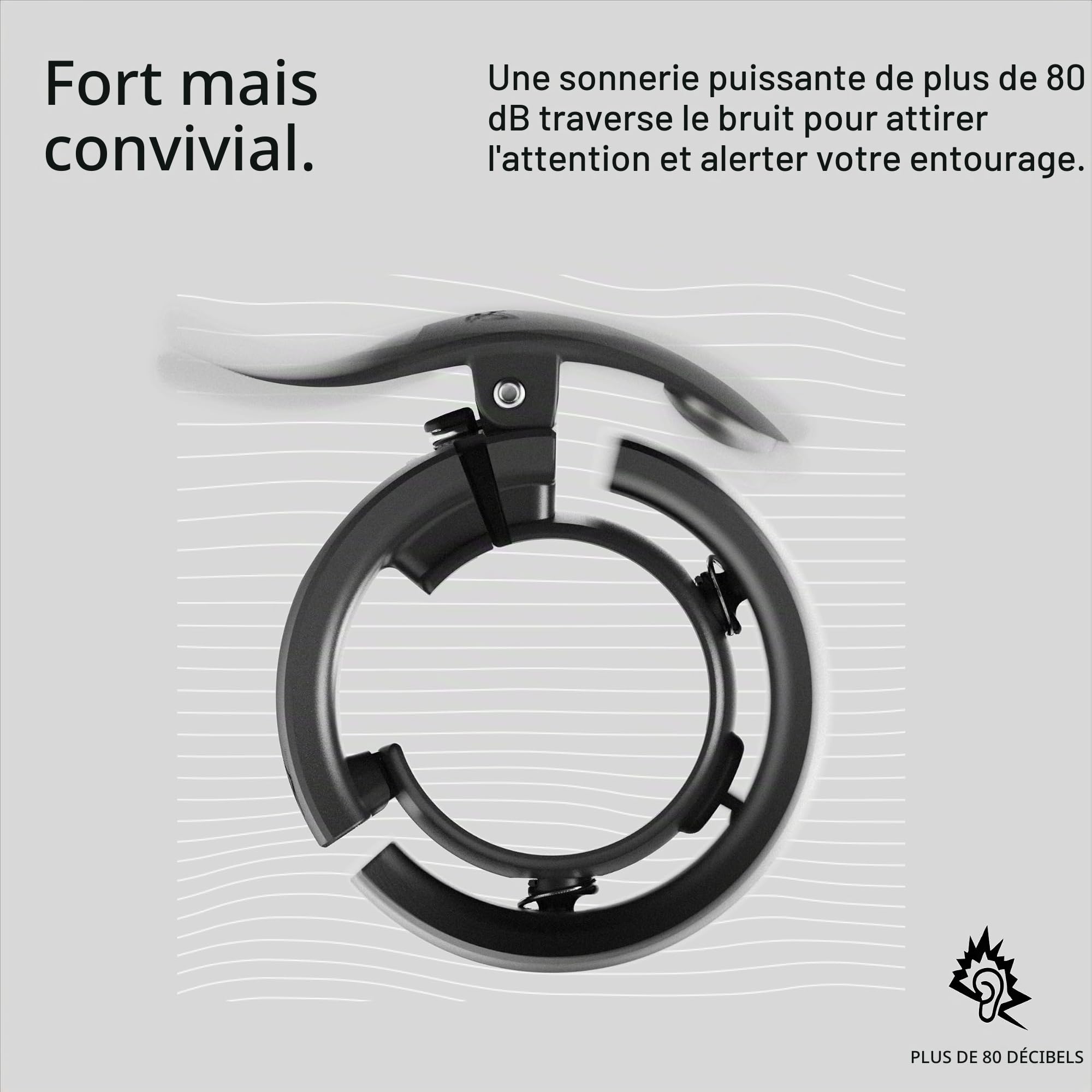 Knog Fahrradklingel Oi Prima, Anthrazit, 23,8-31,8 mm, Knop