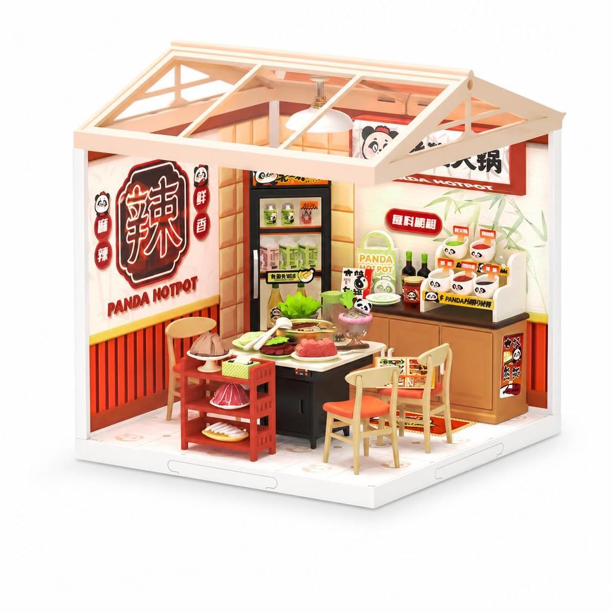 Casa delle bambole in miniatura fai da te per bambini - modello modulare giocattolo - gioco creativo