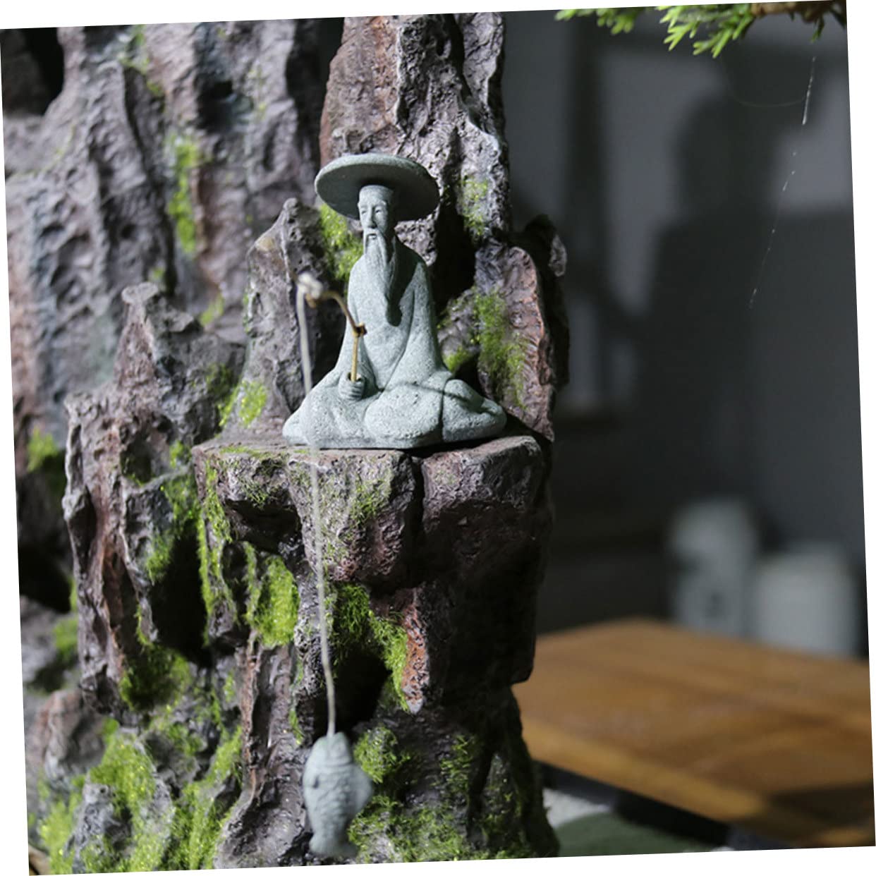 Yardwe 4-teilige Mini-Pagoden Statuen – Sandstein, Japanischer Zen-Garten Deko, 3,2x2,1 Cm