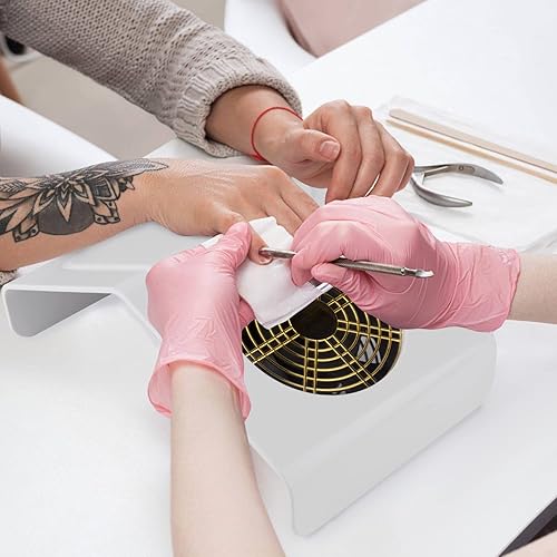 Miniatura 2 de Colector de polvo de uñas pequeño, colector de polvo de uñas para uñas acrílicas, ventilador de polvo de uñas de 40 W, limpiador de uñas para