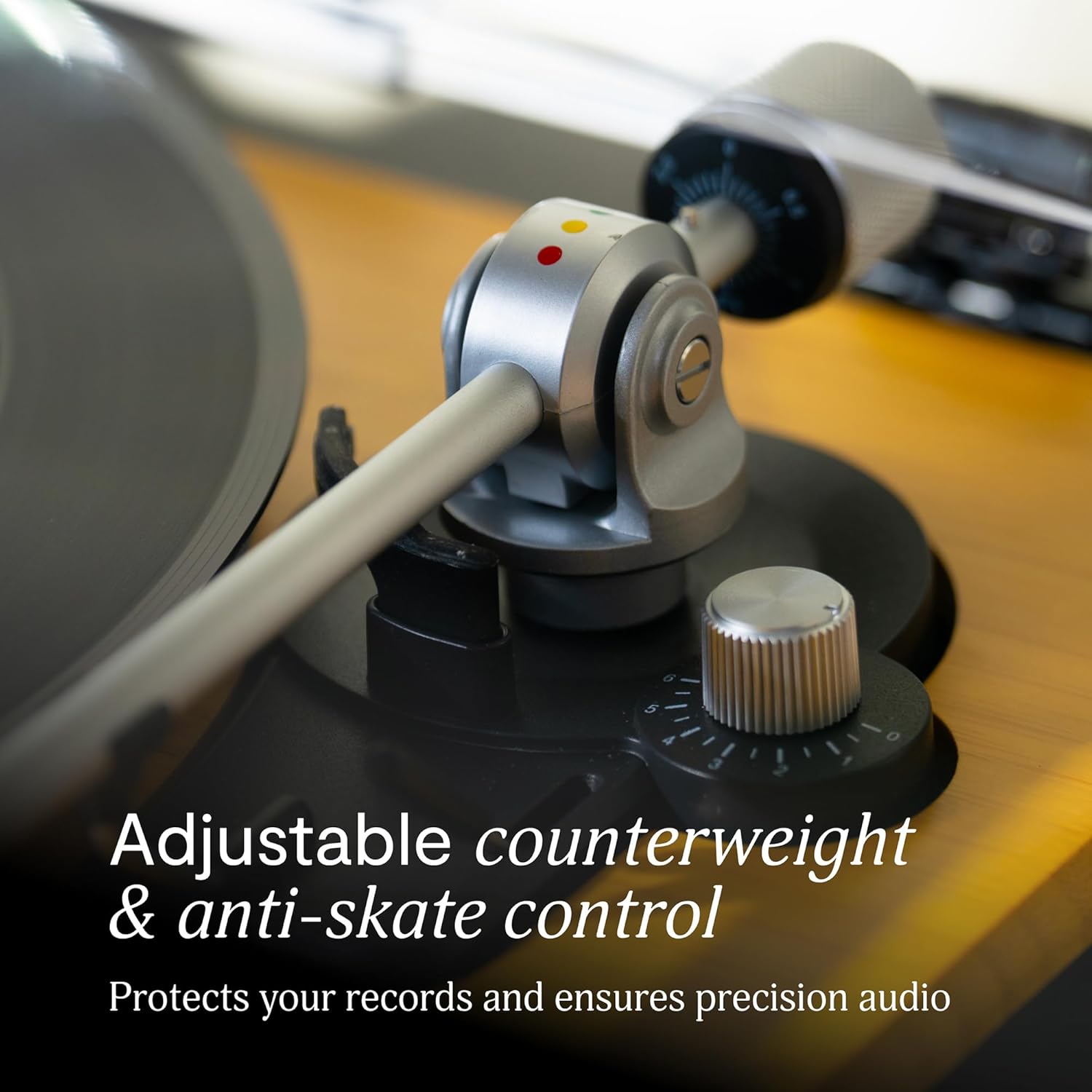 House of Marley Soul Rebel Bluetooth Turntable, Built-in Stereo Speakers with Dual Bass Port, Audio Technica Stylus, RCA/Aux Out, Bamboo & REGRIND Plastic, Dust Cover, LED Ambient Lighting