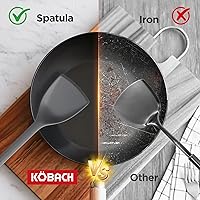 Vista 7 de 2 Pack Silicone Spatula, Heat Resistant 600°F Silicone Spatulas Set,Turner & Slotted Spatula for Non Stick Frying Pan, Food Grade Kitchen Utensils