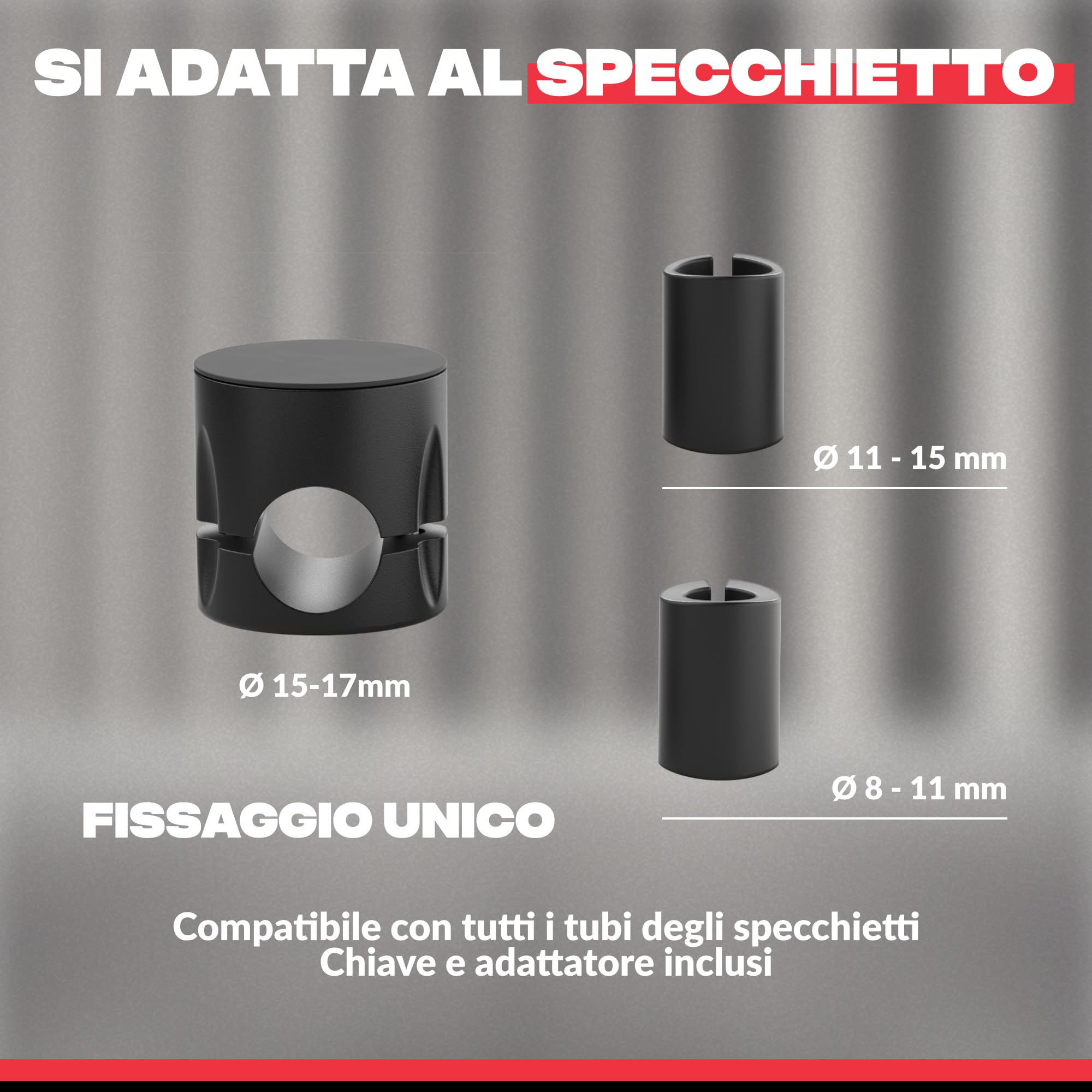 SHAPEHEART Innovazione francese,Porta cellulare scooter moto PRO con tasca magnetica,Rotazione di 360°Anti Vibrazione,Porta telefono scooter per specchietto retrovisore,Supporto cellulare Impermeabile