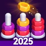 Intuitive Mechanics: Drag and drop nuts effortlessly. Designed for all ages – no tutorials needed.