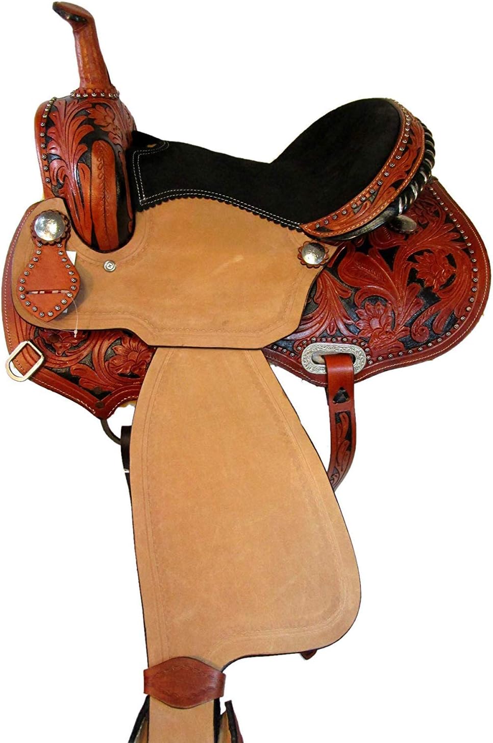 8" inches Seat Children Miniature Pony Kids Horse Saddle Western Equestrian Trail Premium Leather for Horse Riding and Best Horse Rider Pony Kids Miniature 8" inch Horse Saddle, LP132