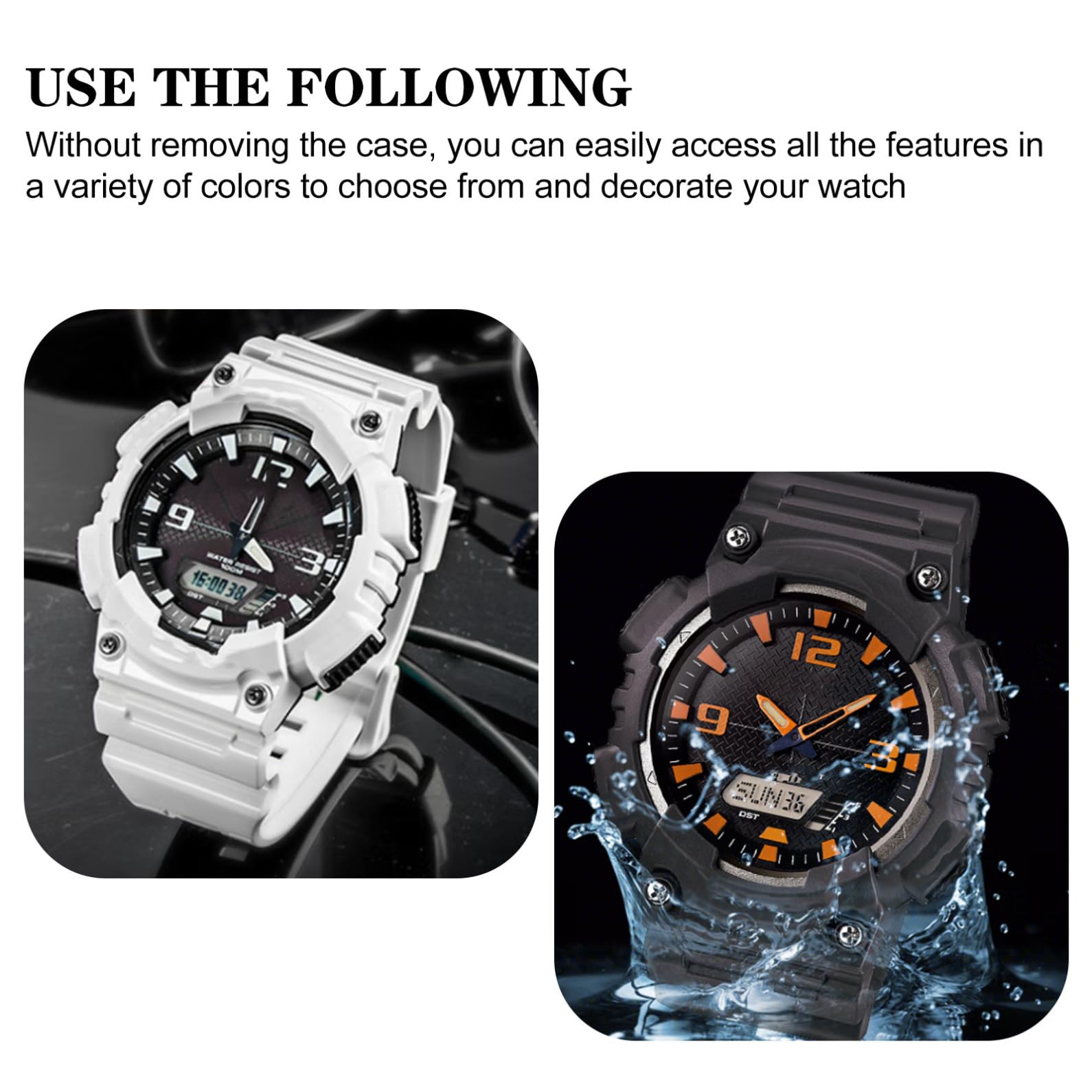 DOITOOL 4 Piezas Ver Parachoques Protector Pantalla Reloj Protector de Reloj Inteligente de Pantalla de compactos 5600 Accesorios es Conveniente Protector de