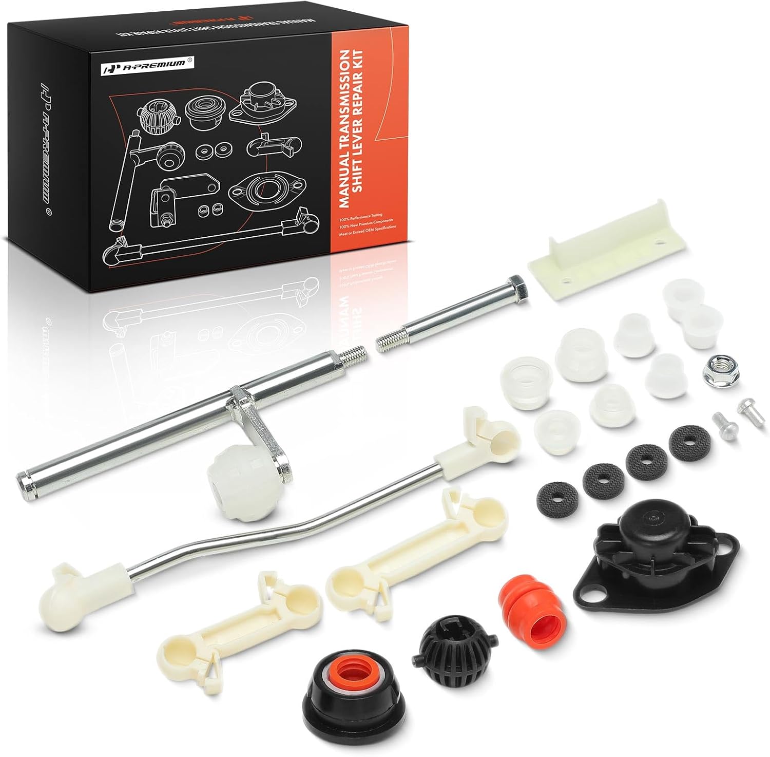 A-Premium Transmission Shifter Stub Kit Compatible with Volkswagen & Seat Models - Jetta 1984-1991, Golf 1983-1992, Toledo 1992-1998, manual gearbox