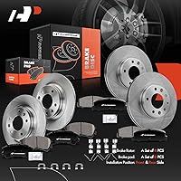 Vista 9 de A-Premium Rotores de freno de disco sólido delanteros y traseros + pastillas de cerámica compatibles con modelos seleccionados de Mazda - 6 2003