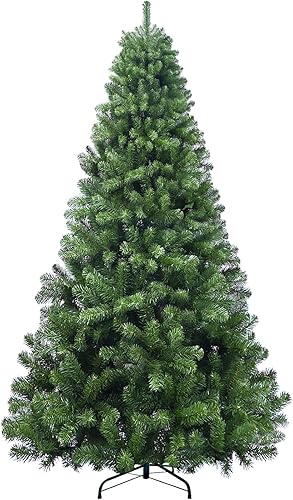 Árbol de Navidad artificial de 5 pies, abeto de PVC de alta calidad, ideal para el hogar, la oficina y decoración de fiestas de Navidad, incluye