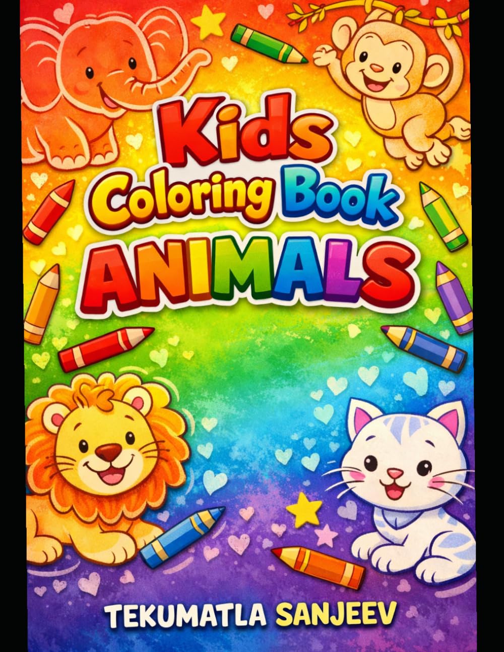 Animal Kingdom: A Fun Colouring Book for Kids Aged 3 to 6