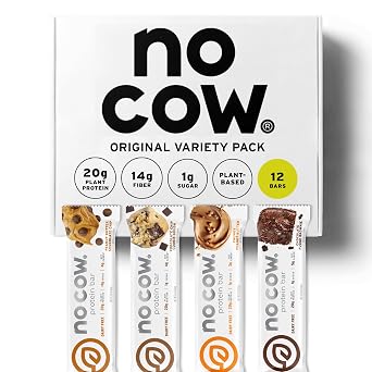 No Cow Vegan Protein Bars, Original Variety, 12 Pack