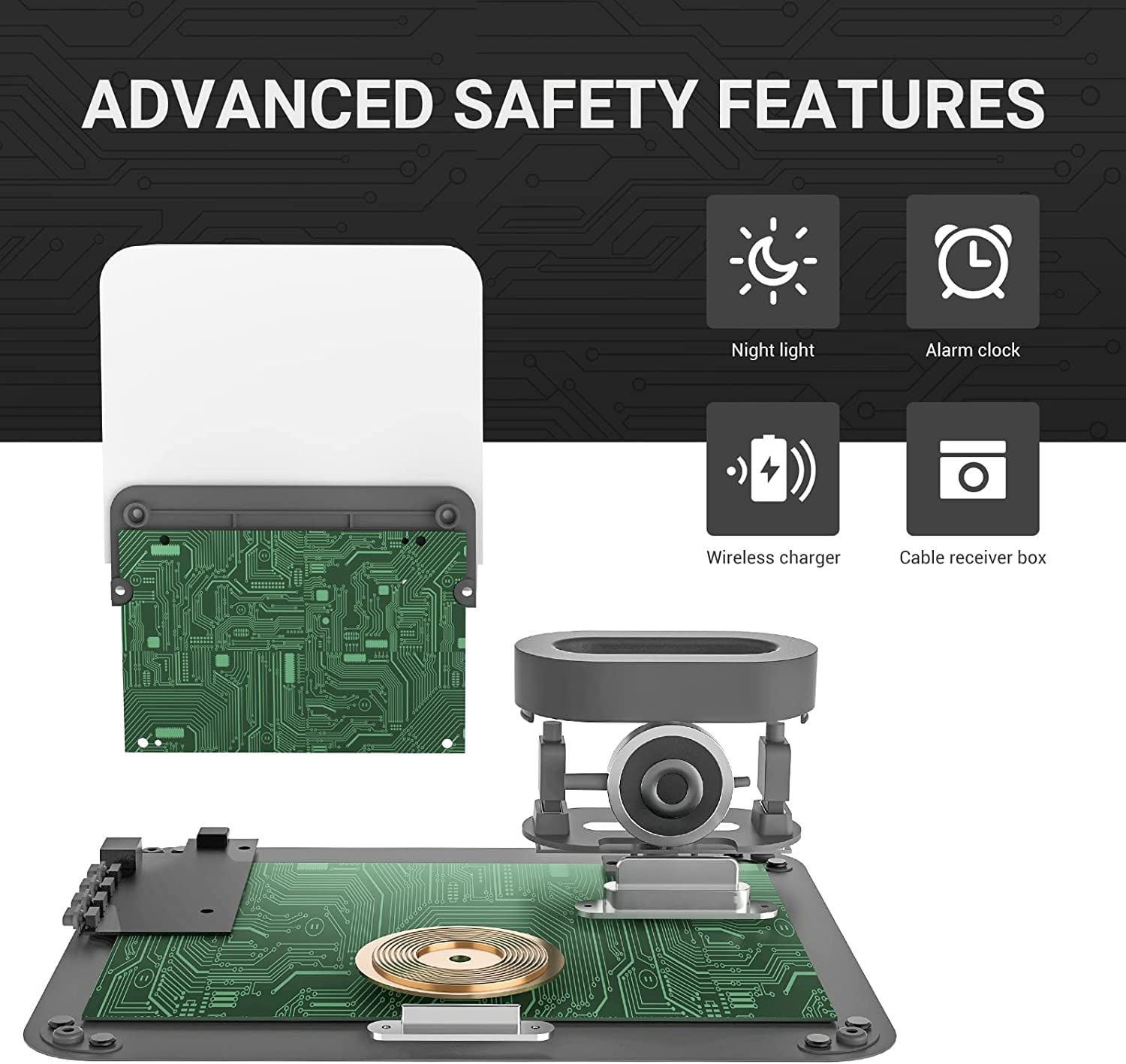 Caricabatterie Wireless, COLSUR Stazione di Ricarica Wireless 3 in 1 con Adattatore QC3.0 per iWatch Series SE 9 8 7 Ultra, AirPods Pro 2, Supporto di Ricarica a Digiuno per iPhone 16Pro Max/15/14/13