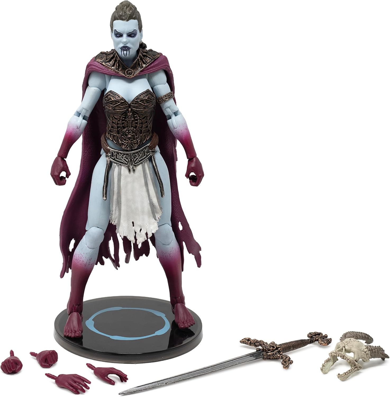Boss Fight Studio Court of The Dead Kier 1:12 Scale Action Figure - Highly Articulate Collectible Figurine with Accessories Including True Face Mask and 3 Sets of Interchangeable Hands