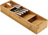 Joseph Joseph Compact Cutlery Drawer Organizer, 5 Compartment, for 24 Pieces - Bamboo