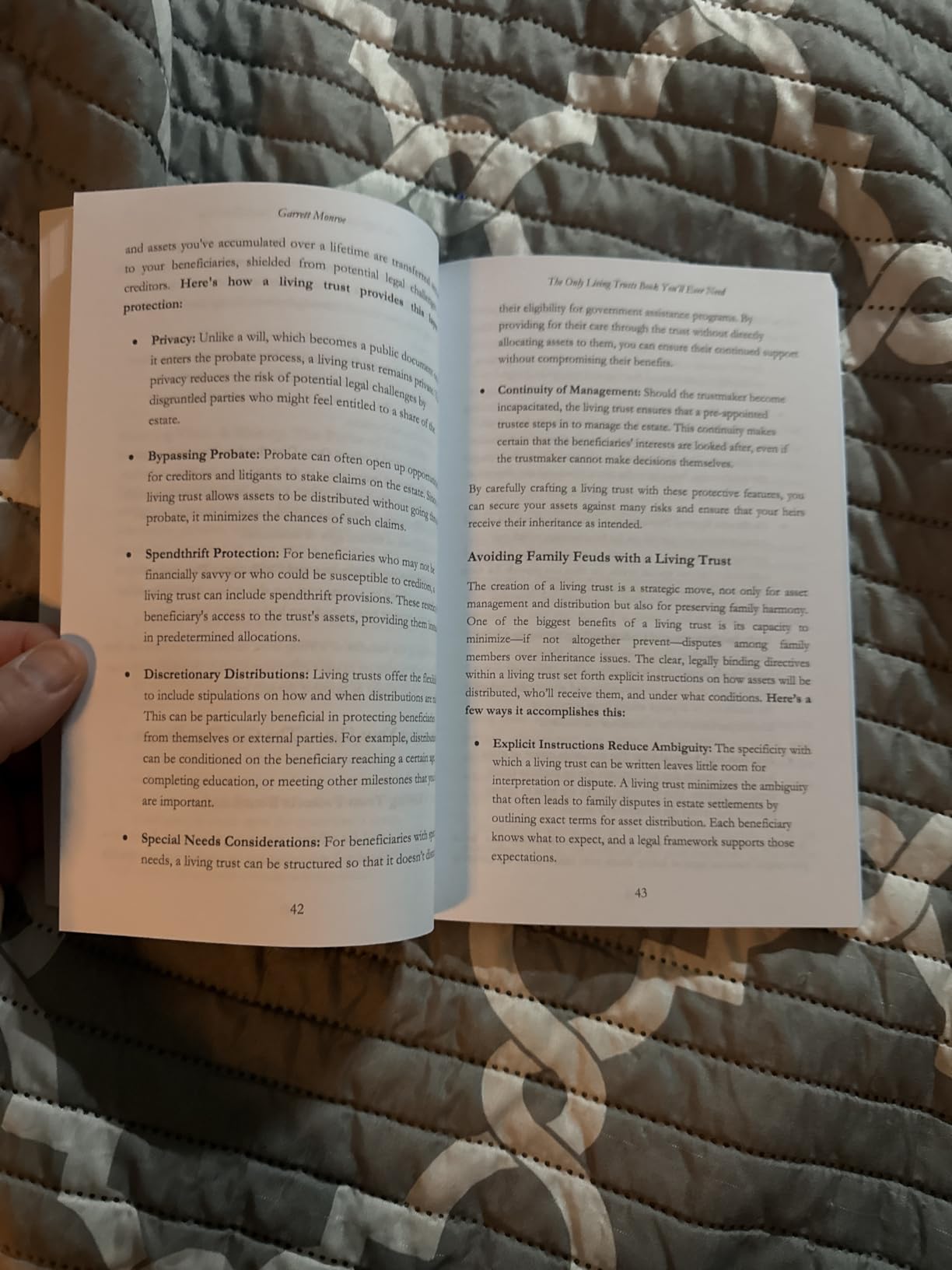 Customer with the book 4