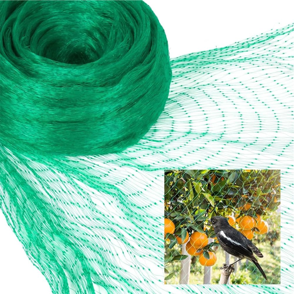 Amazon.co.jp: 防鳥ネット 緑色 鳥避けネット 20mm極細網目 鳥よけ