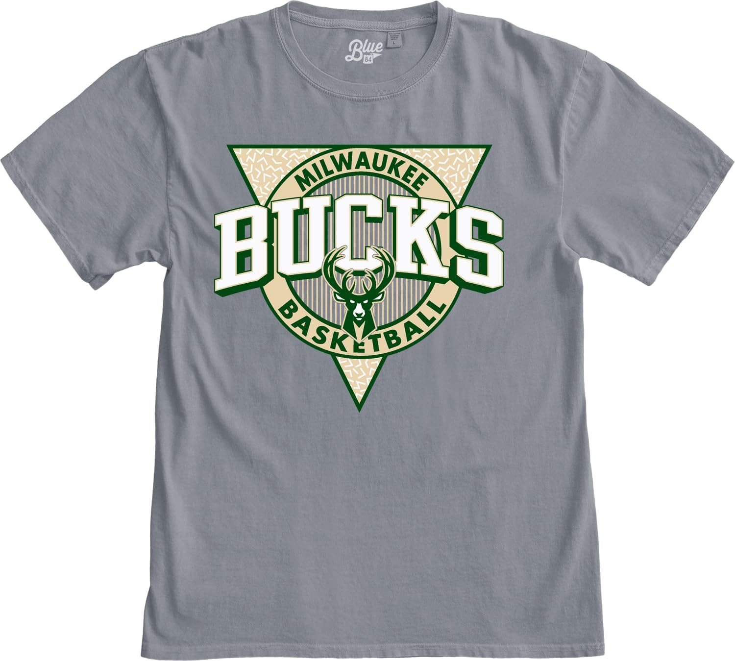 Blue 84 NBA Unisex-Adult NBA Officially Licensed T-Shirt Ringspun Triblock Gray - Image 3