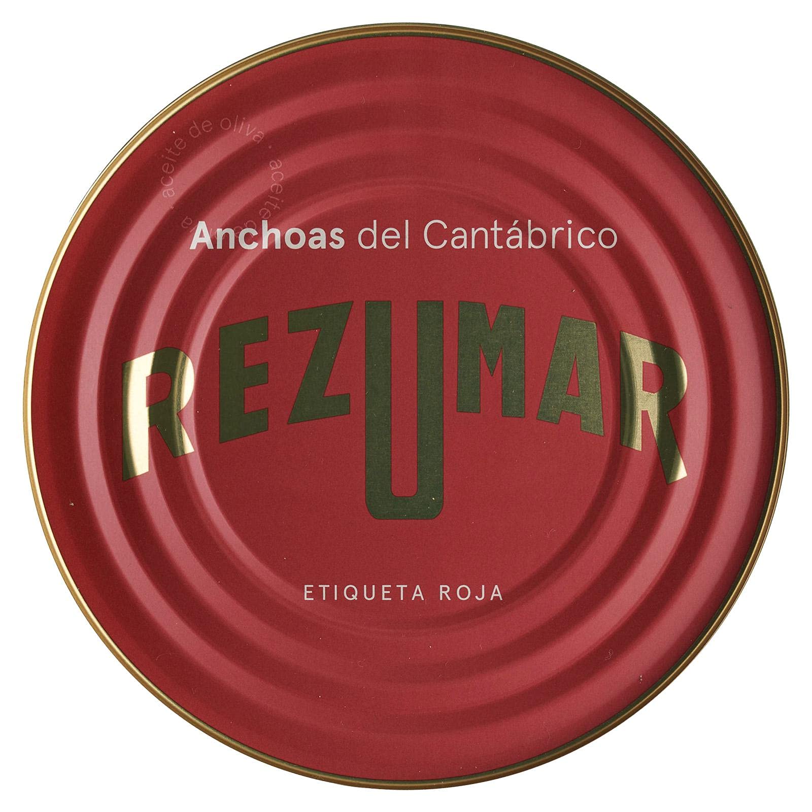 Rezumar - Etichetta Rossa - Filetti di Acciughe del Mar Cantabrico in Olio d'Oliva - 520 g