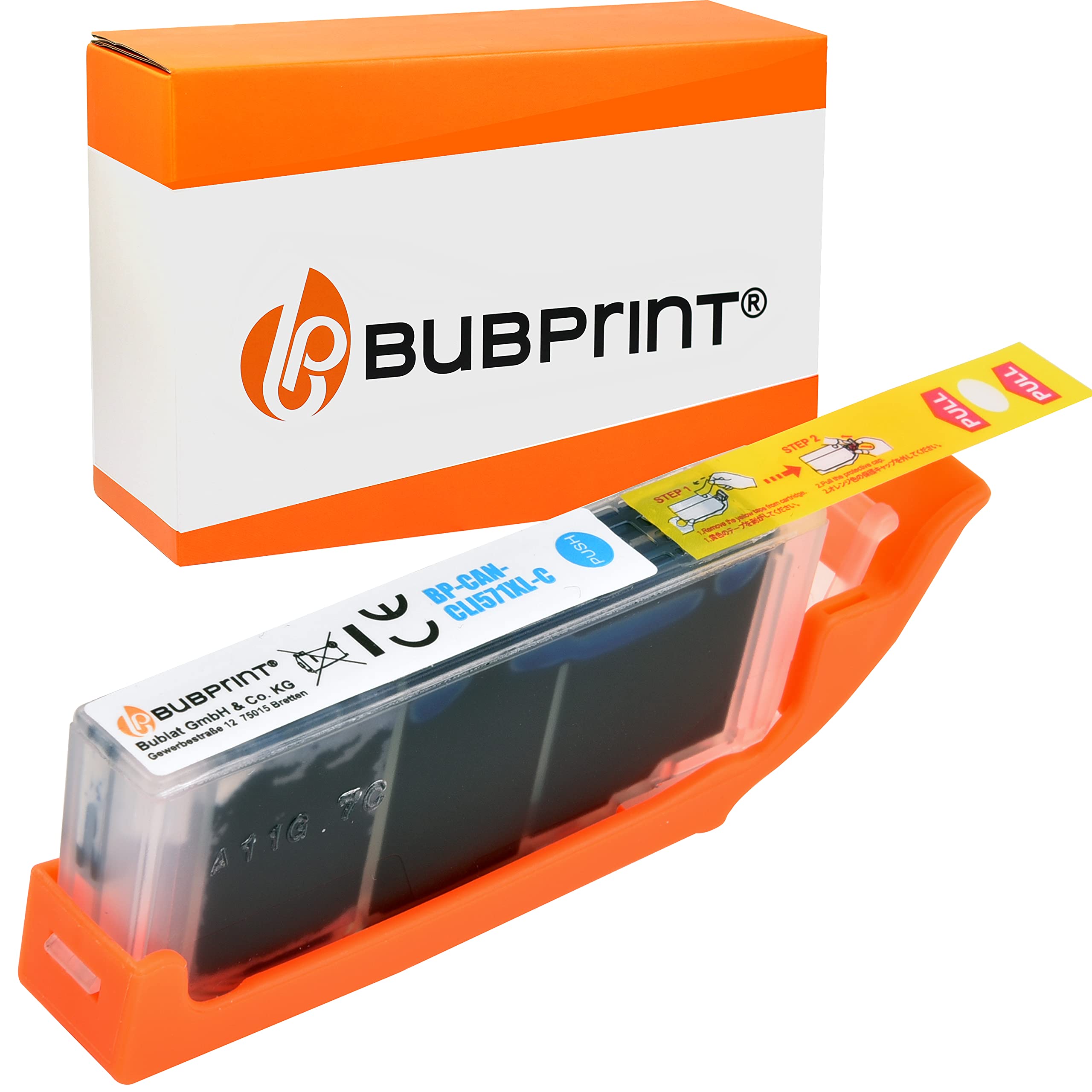 Bubprint 20 Druckerpatronen Kompatibel Für Canon PGI-570/CLI-571 - Multipack Für Pixma MG/TS Serien