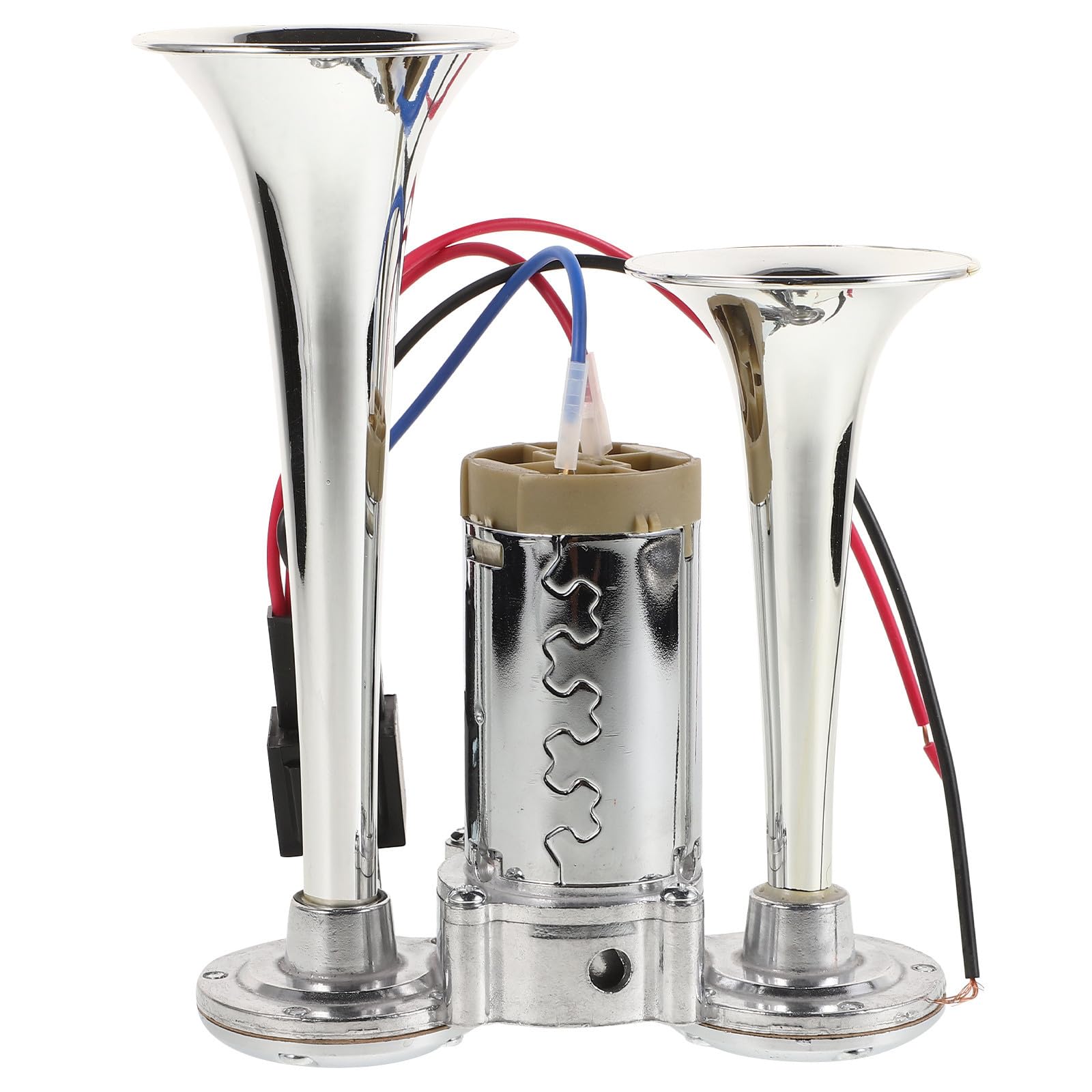 Tromba Elettrica 24v in Lega di Zinco e Abs, Argento