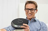 Vista 4 de GPX Portable Personal CD Player and MP3 Player with Anti Skip Protection and Stereo Earbuds, Black Gray PC807BMP3U