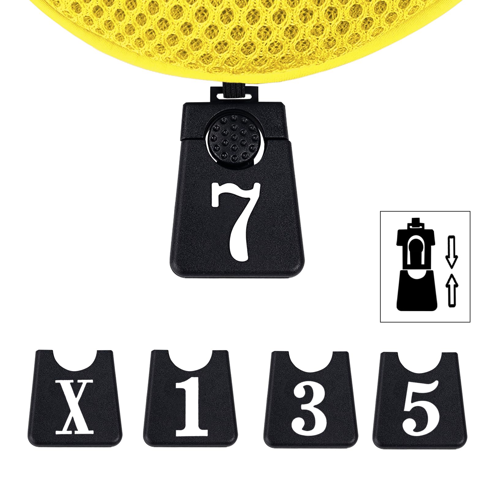 Andux Lot de 3 Couvre-Clubs de Golf 460 CC à Long Cou