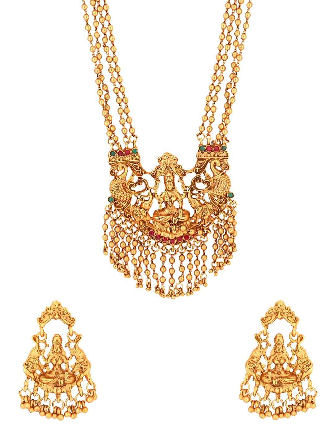 Yellow Chimes Jewellery Set for Women and Girls | Gold Temple Jewellery Set for Women Traditional | Accessories Jewellery for Women | Long Haram Jewelry Set Antique Jewellery | Birthday Gift for girls and women Anniversary Gift for Wife (B0B1TP6KZY) Amazon Price History, Amazon Price Tracker