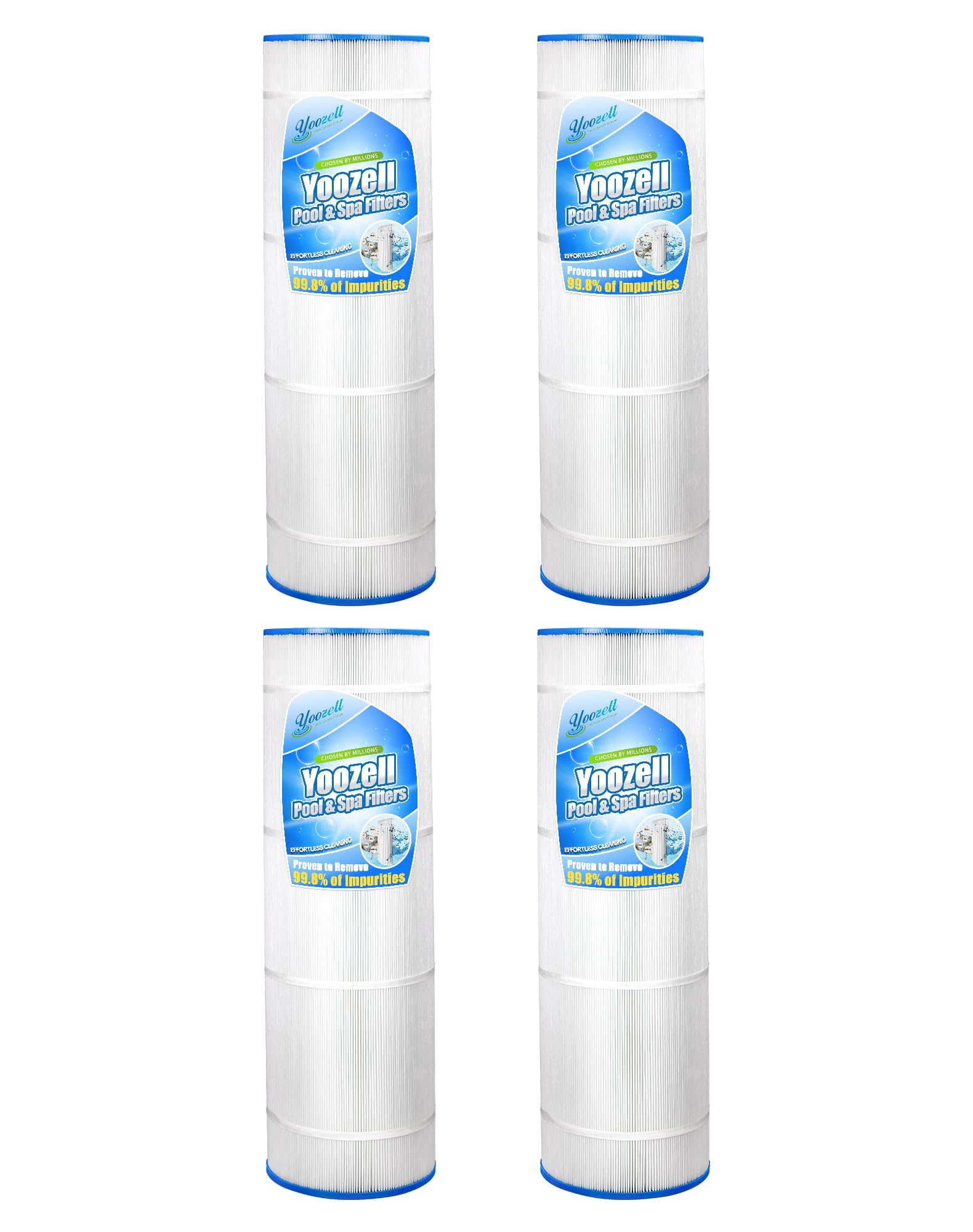 Filtro per piscina di ricambio per C-8420, Filbur FC-1211, CX2020RE, PWWPC200, Pro Clean 200, 817-0200P, CX1900RE, PA190, Darlly 82002, cartuccia filtro da 200 mq, confezione da 4