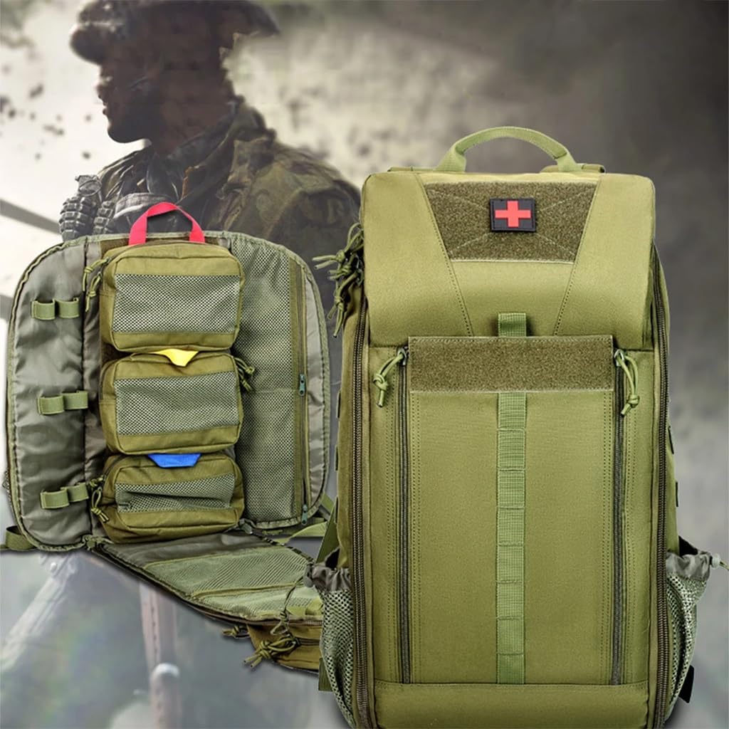 Sac À Dos Médical Tactique D'extérieur Trousse Premiers Secours Pour Randonnée Trekking Chasse Pêche Camping Et Autres Sports - Organisateur Modulaire Pour Matériel D'urgence