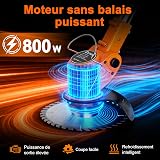 OUTIGO Debroussailleuse Electrique sans Fil, Debroussailleuse Batterie Livré avec 2 Batteries 21V Et Un Chargeur, Coupe Bordure sans Fil avec Batterie avec 4 Types De Lames, Utilisez Une Pelouse Domes - 3