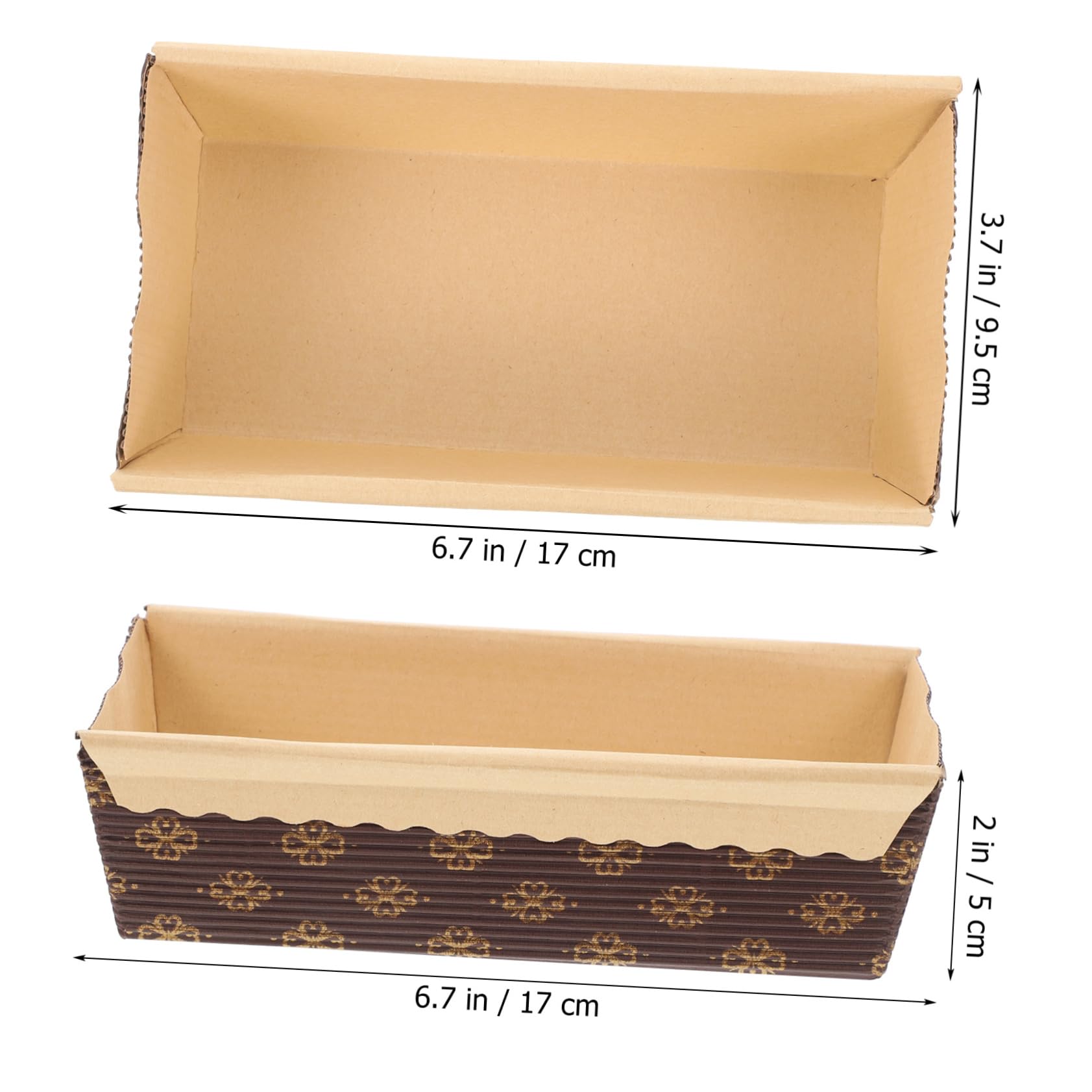 Gatuida 4 Sätze Backpapier Kastenformen Papier Backförmchen Für Kuchen Stapelbare Kuchenbecher Für Bäckerei Und Zuhause 25 Stück * 4