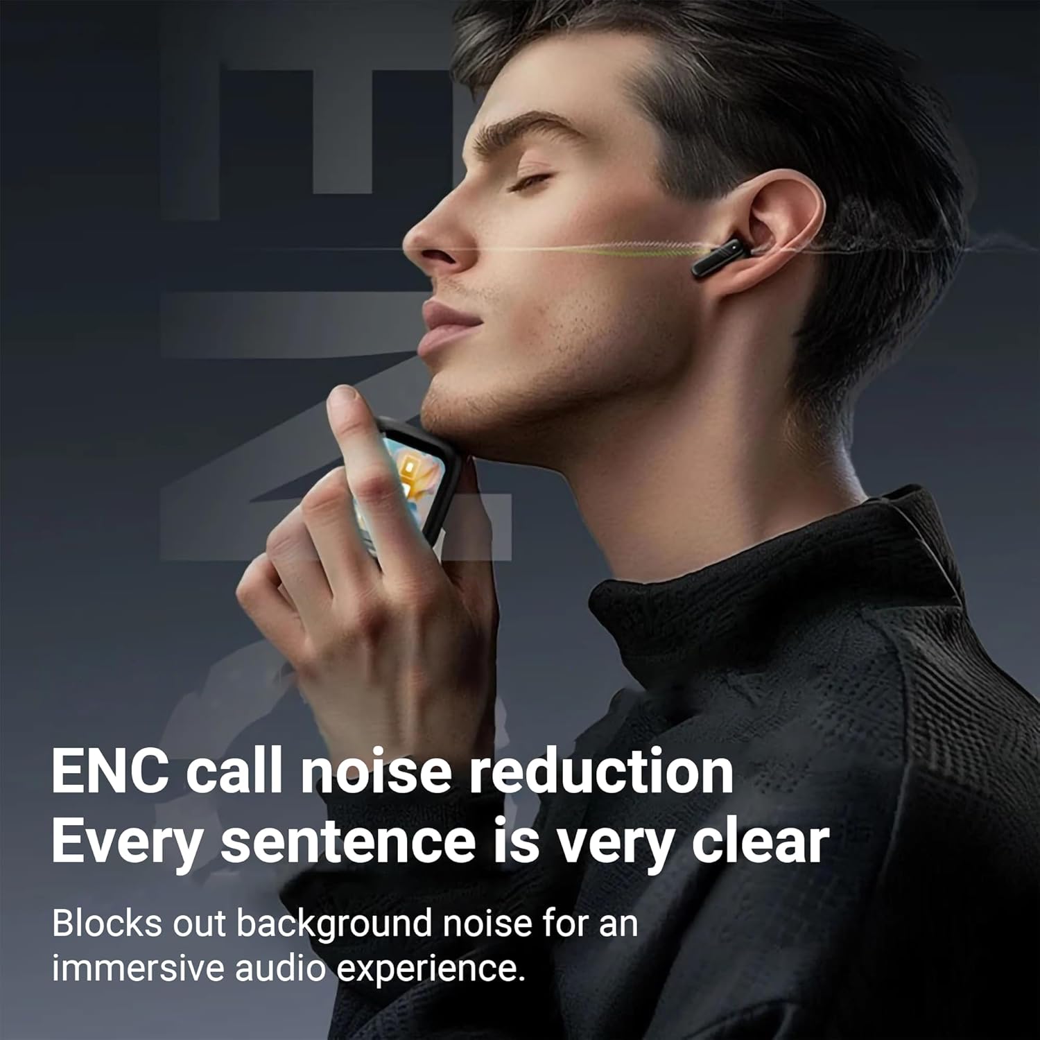 LX-10 Hybrid Active Noise Cancelling Wireless Earbuds BT 5.4 Play Time 4-5 Hours Stereo in-Ear Headphones, Environment Noise Cancelling Gaming Earbud, Waterproof IPX-4 - Image 3