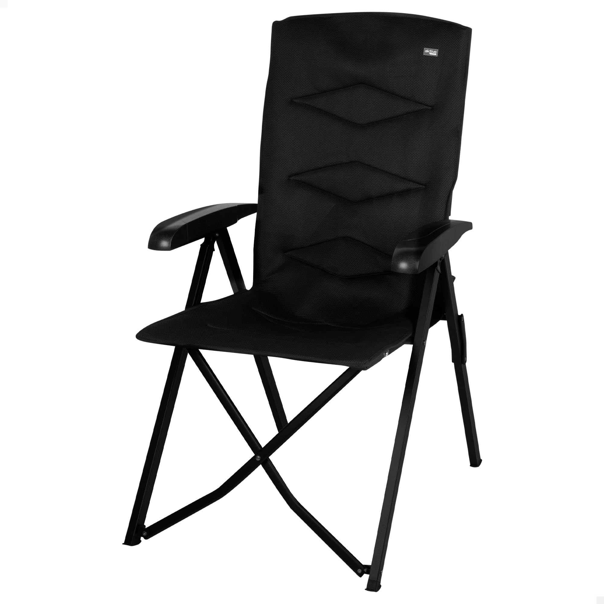 Chaise pliante rembourrée AKTIVE finis les maux de dos avec le dossier 5 positions