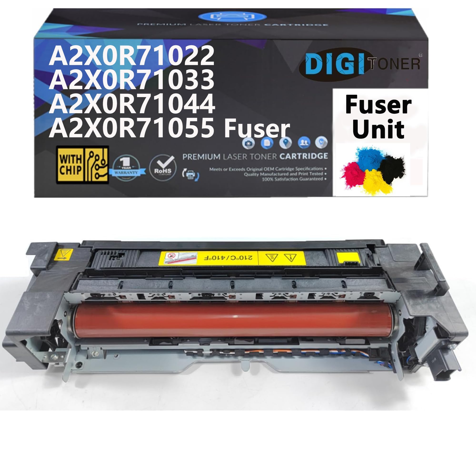 DIGITONER A2X0R71022 Fuser Unit Replacement for Konica Minolta A2X0R71022 A2X0R71044 A2X0R71055 A2X0R71033 Fuser Unit Compatible with 654 754 C654 C754 Printers,110V (1-Pack)