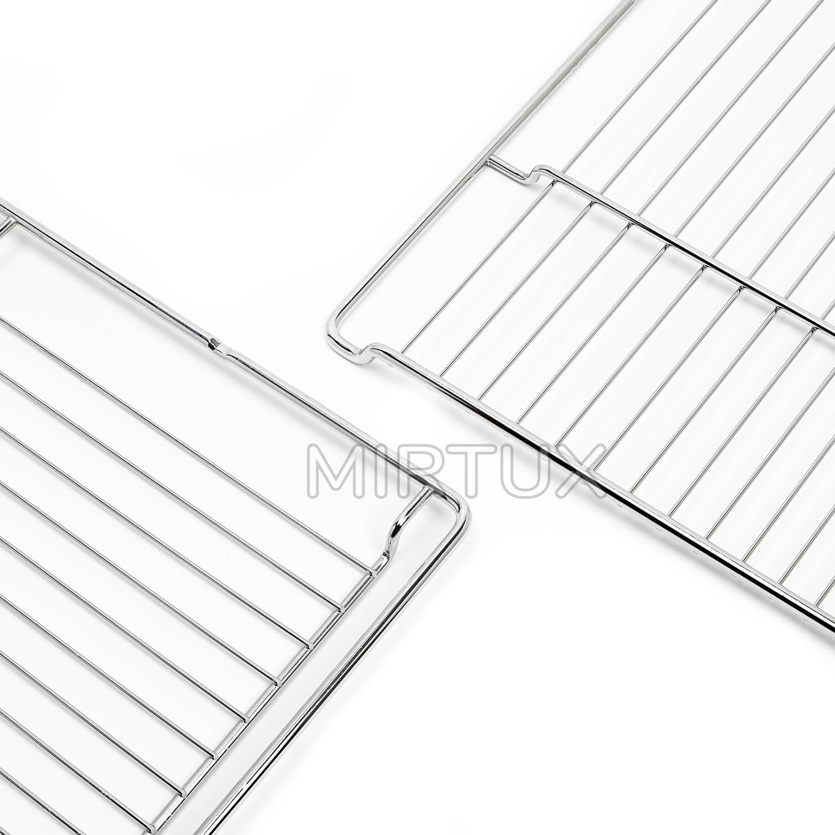 MIRTUX 2 x Ofenrost, Maße: 46,5 x 37,5 x 2,2 cm, Originalcode 574876, passend für Modelle von Siemens Neff Bosch Constructa Balay 00574876 HZ334000 CZ1432X1 etc.