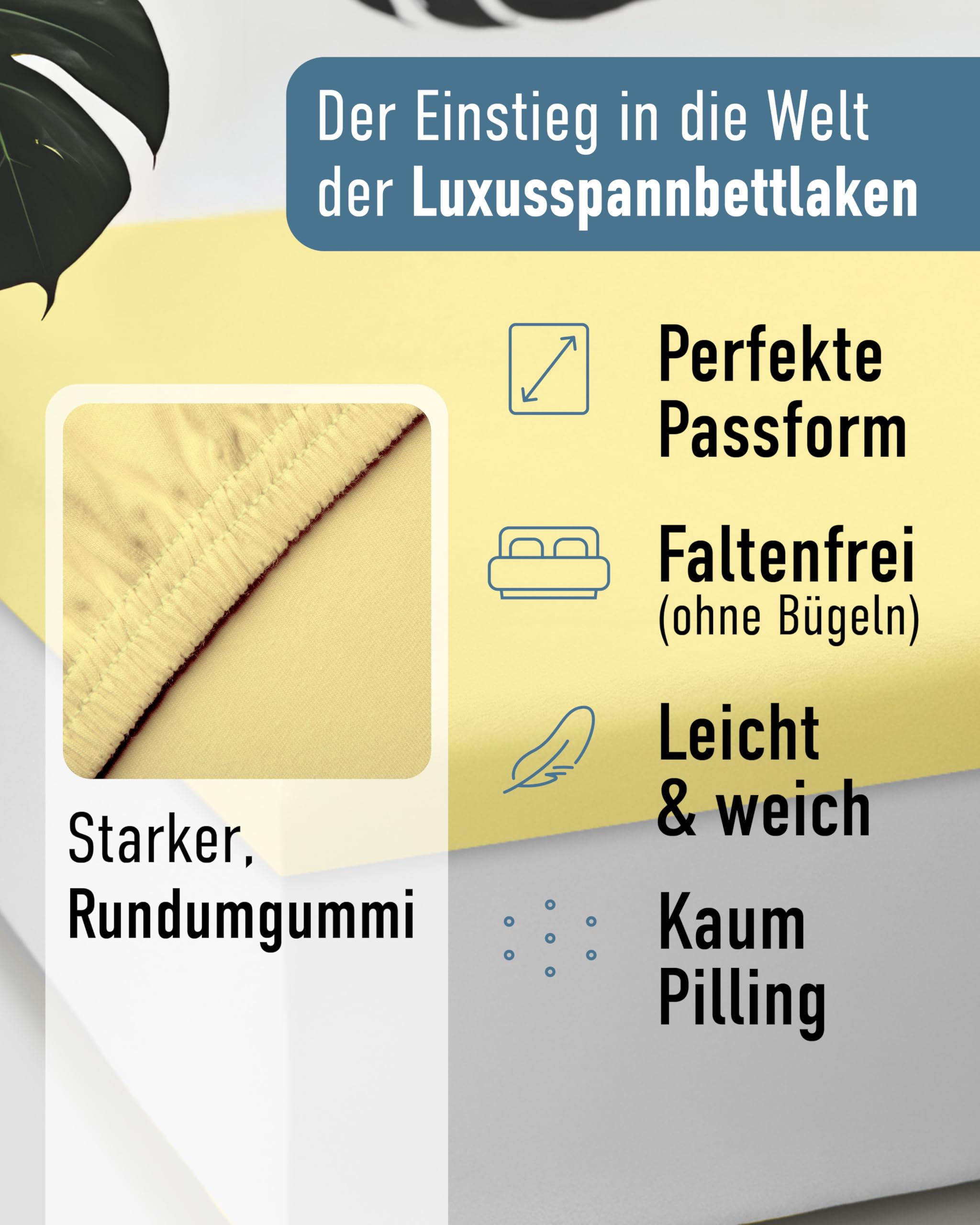 Formesse – Bella Gracia La Piccola Jersey Spannbettlaken für Topper bis 12cm Höhe - 100x190-200 cm - 97% Baumwoll-Kompaktgarn, 3% Elastan/Spannbetttuch aus Deutschland – Farbe Silber
