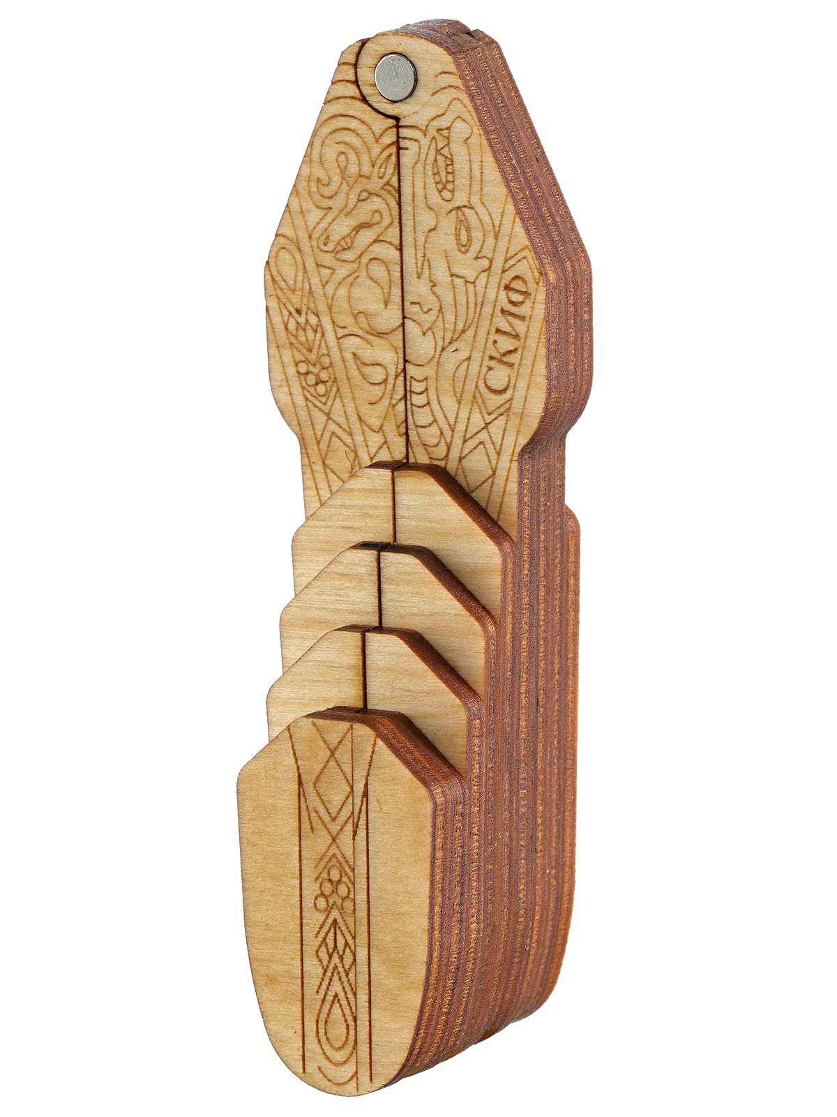 Maultrommel von D.Glazyrin/Skiff (in Holzkoffer) – Professionelles Mundmusikinstrument (Kieferharfe), schöner Klang, hervorragende Qualität, original russische Maultrommel (Kieferharfe,