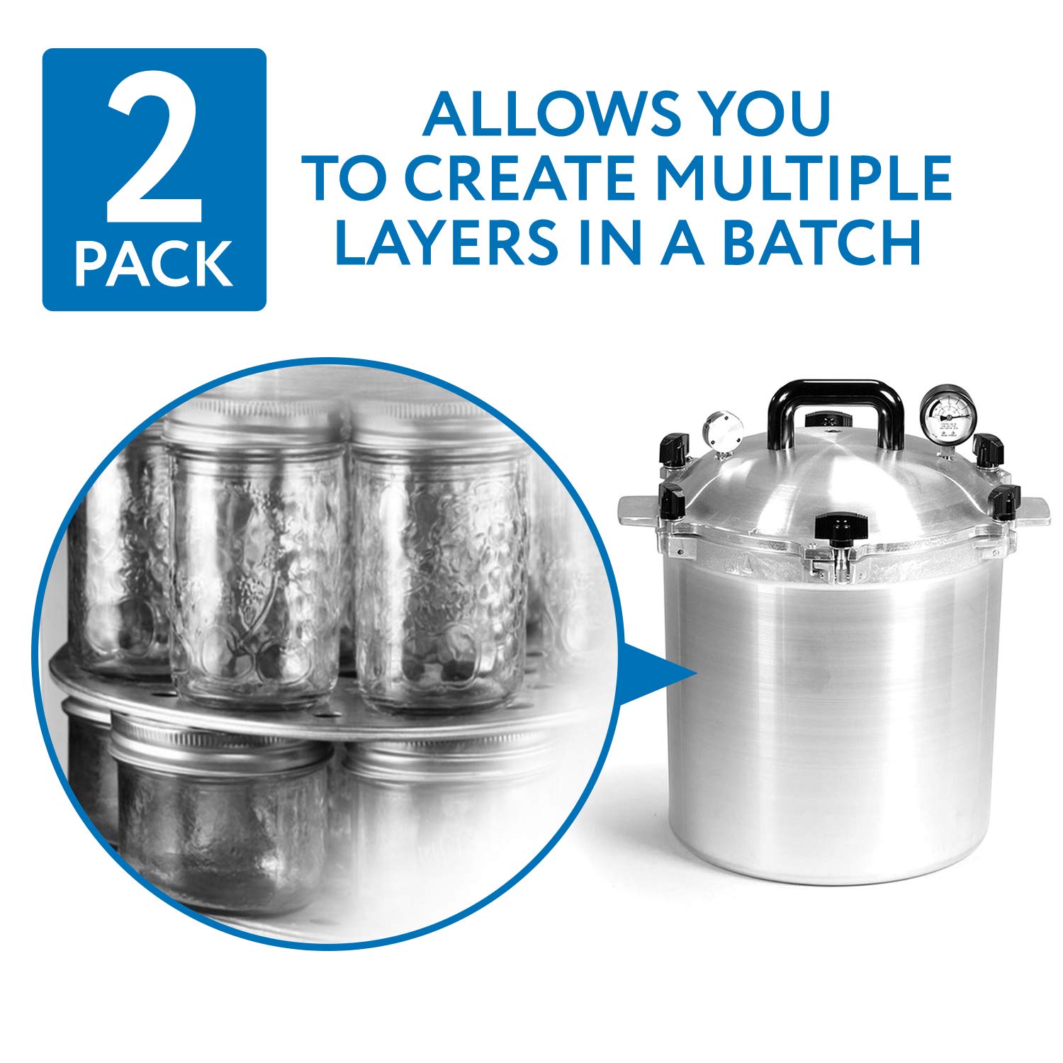 2Pack 11Inch Pressure Cooker Canner Rack / Canning Rack for Pressure