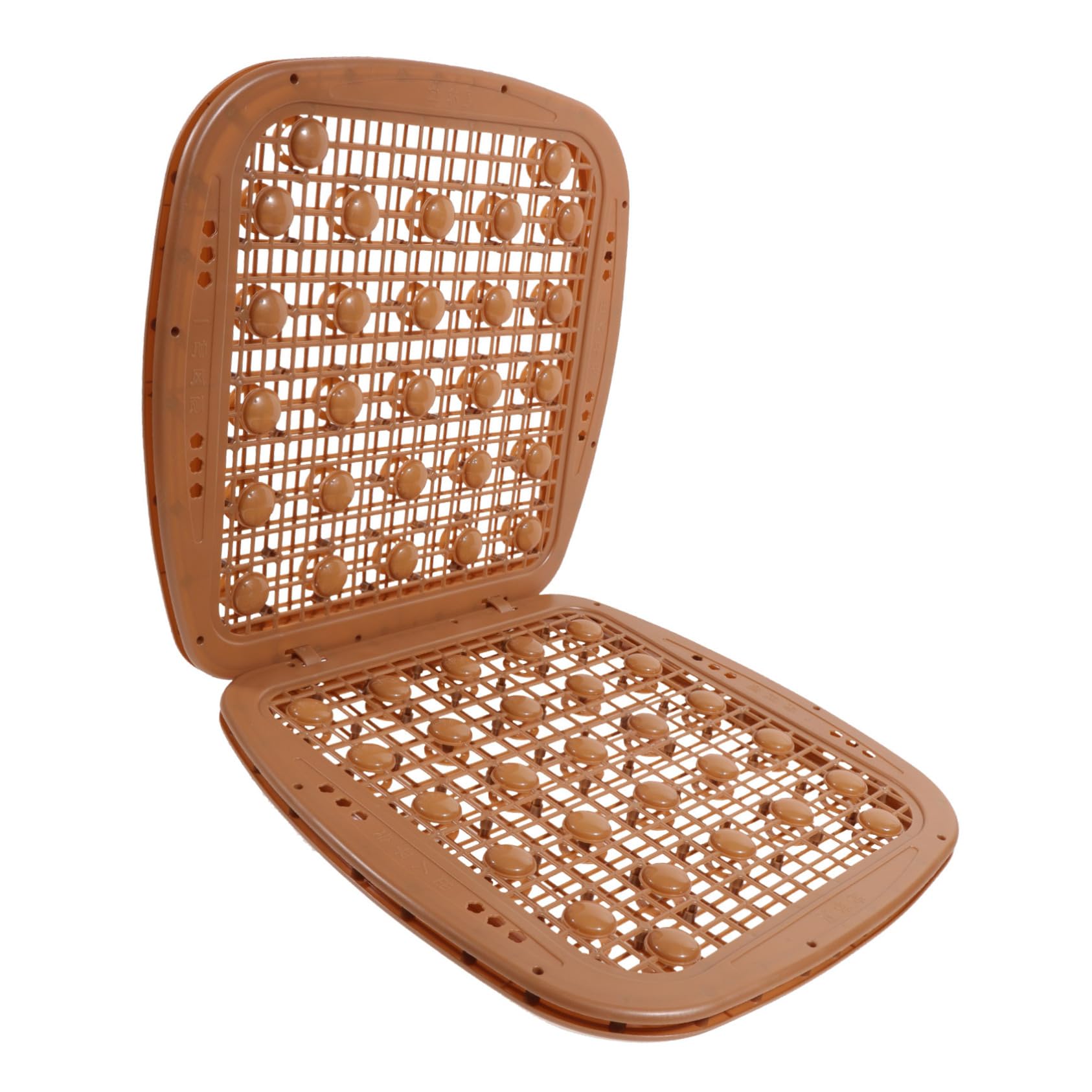 Coussin de Siège Auto en Plastique Marron Antidérapant pour Voiture