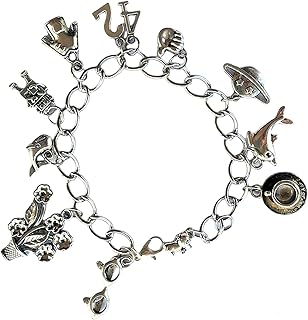 Hitchhiker's Guide to the Galaxy Inspired Charm Bracelet