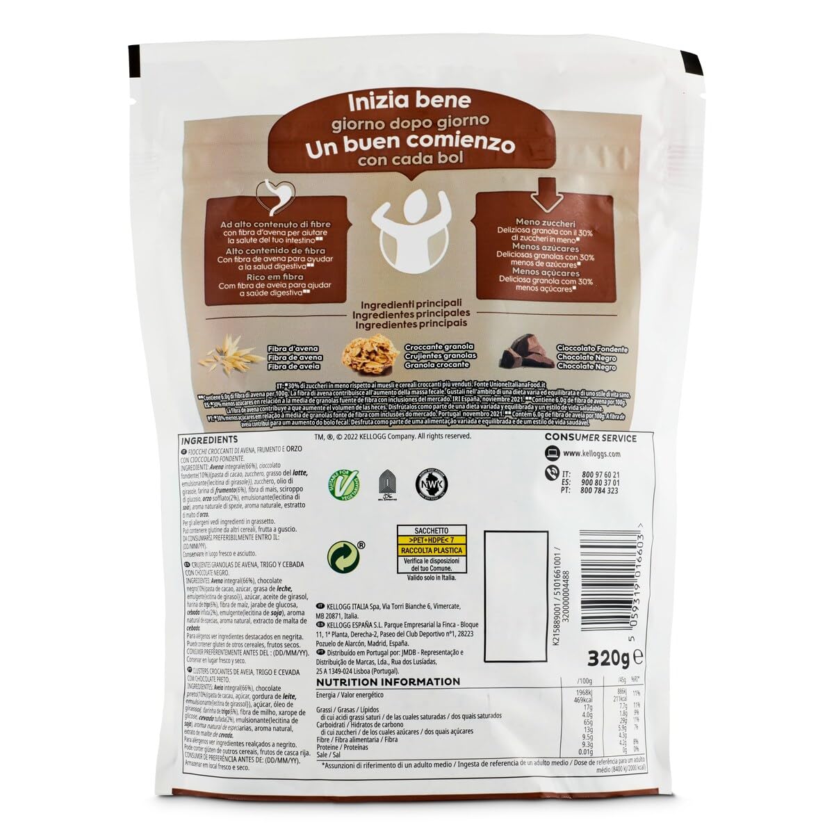 Kellogg's Special K Granola con avena y chocolate negro 320g